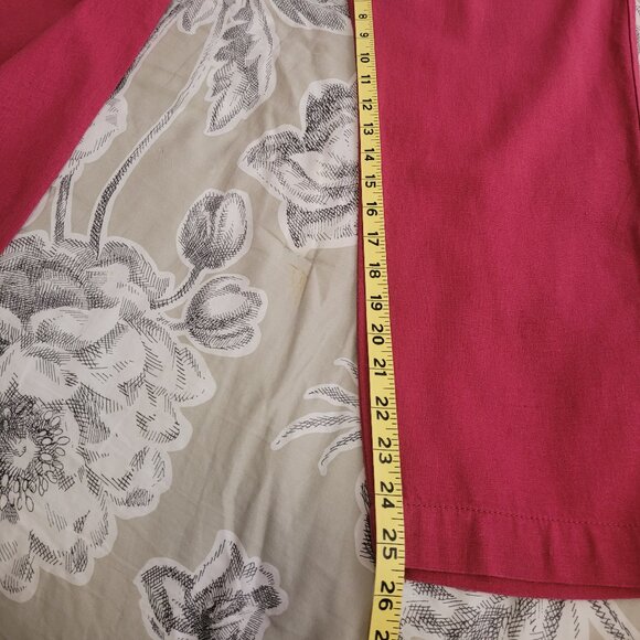 GAP Raspberry Easy Pant Linen Blend Drawstring Elastic Waist Small EUC - Picture 7 of 7